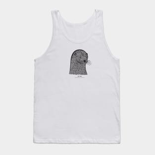 Otter with Common and Latin Names - detailed animal design Tank Top